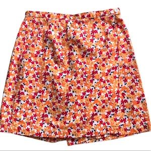 Retro Floral Skorts Size 8P